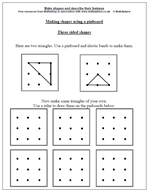 Year 2 maths worksheet: 3 sided shapes – Maths Blog